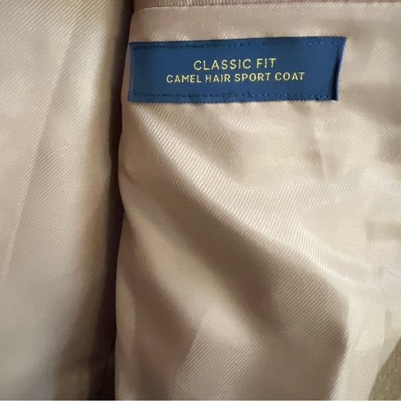 New with Tag Stafford 100% Camel Hair 2 button 2 vents Sport Coat Jacket 48 L - Picture 6 of 14